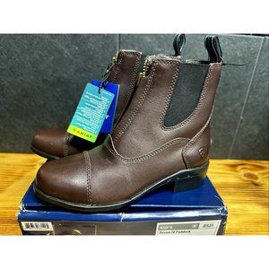 Ariat Kids Devon IV Zip Paddock Boots Brown. Youth Size 13